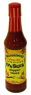 Walkerwood Jamaican Fire Stick Hot Pepper Sauce – 3.38 oz (6 Pack) – Authentic Caribbean Heat for Jerk Chicken, BBQ & Grilling – All-Natural & Organic