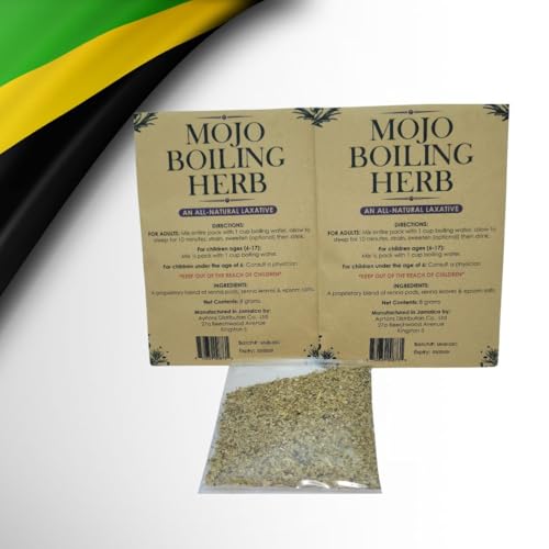 Jamaican Mojo Herbal Tea 2-Pack – Traditional Jamaican Wellness Blend – Includes Cerasee Tea – Natural Herbal Infusion – Caffeine-Free