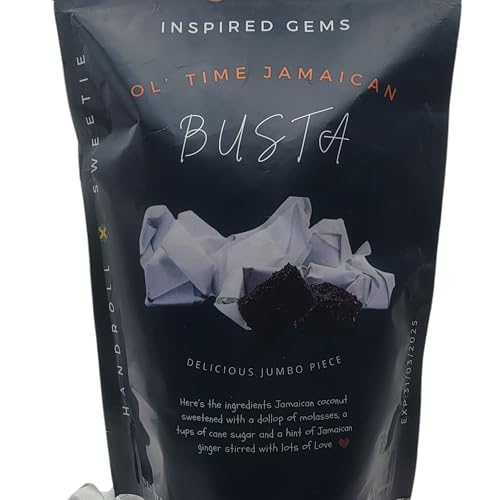 Jamaican Busta Candy 2 - Pack | Authentic Coconut Ginger Molasses Sweets - Inspired Trading