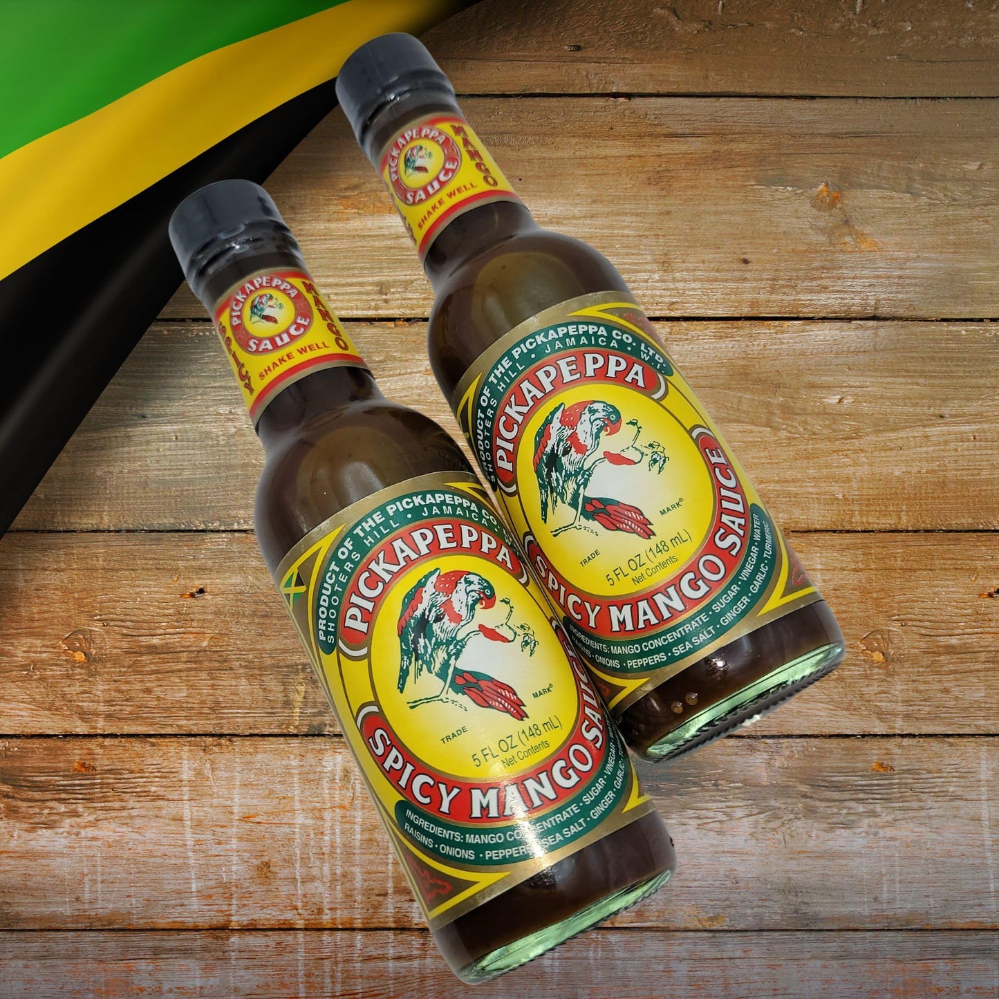 Pickapeppa Spicy Mango Sauce – 5 oz (2-Pack) – Authentic Jamaican Condiment with Bold Island Flavor – Real Jamaican Pickapeppa