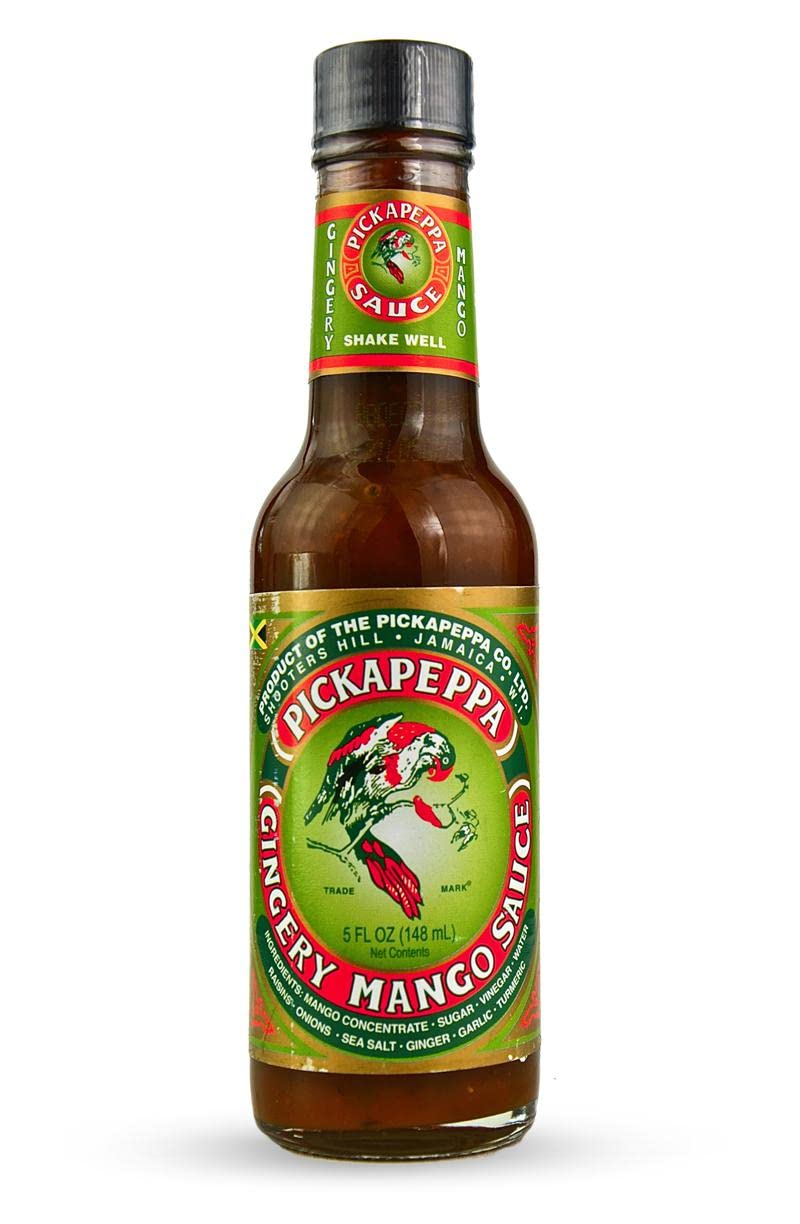 Pickapeppa Mango Sauce 5 oz (3-Pack) – Gingery Jamaican Hot Sauce with Tropical Mango Flavor