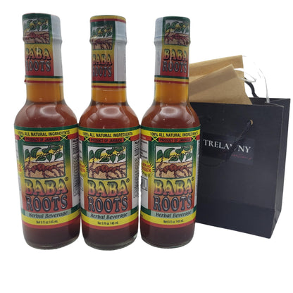 Jamaican Baba Roots Herbal Tonic – 3 Pack – Traditional Roots Blend with Chainy Root, Sarsaparilla, Tan Pon Rock, Strong Back, Raw Moon & Medina – 15 Fl Oz Each (45 Fl Oz Total)