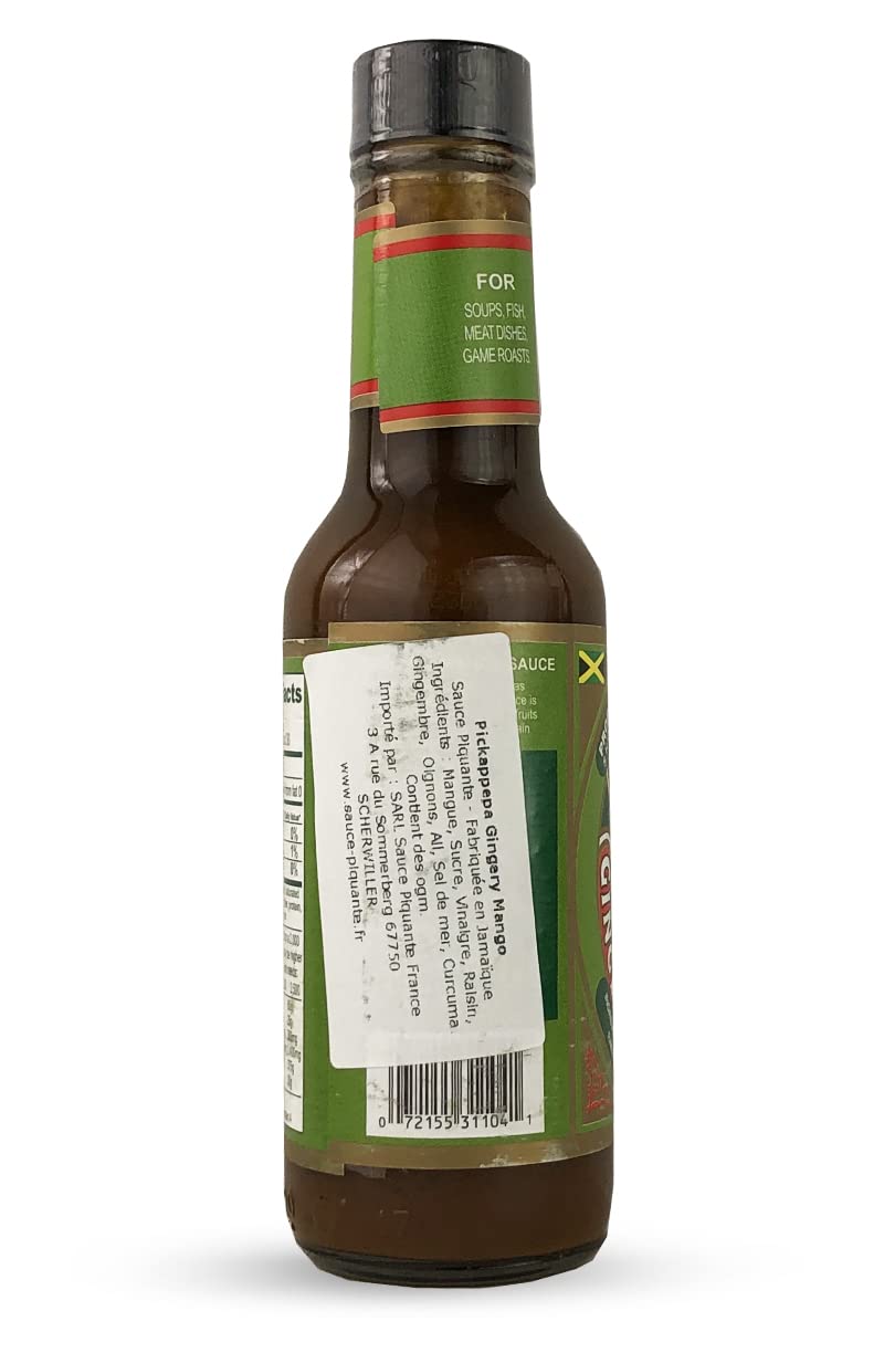 Pickapeppa Mango Sauce 5 oz (3-Pack) – Gingery Jamaican Hot Sauce with Tropical Mango Flavor