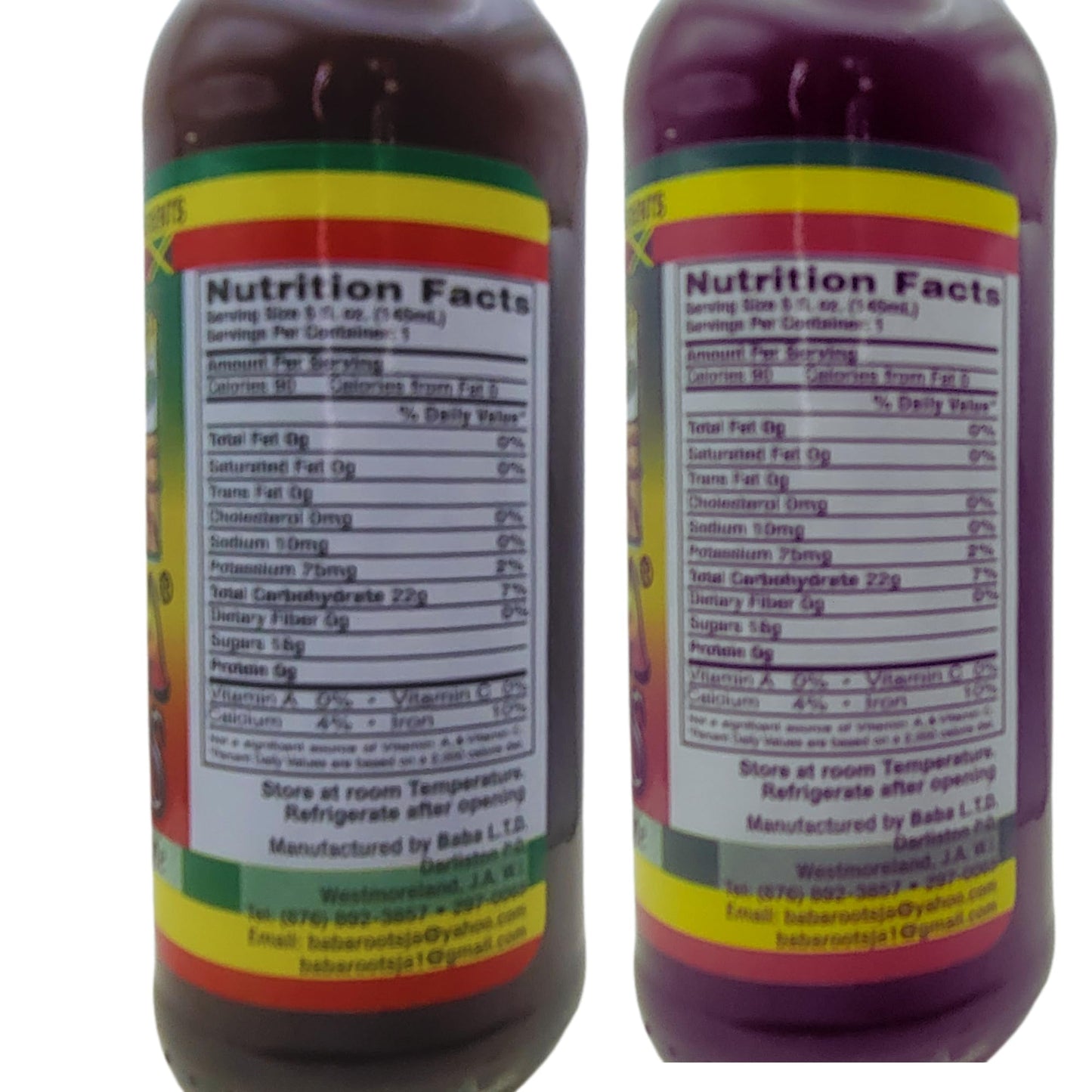 Baba Roots Herbal Tonic – 2 Pack – Traditional Jamaican Roots Drink with Chainy Root, Sarsaparilla, Strong Back & More – Bold Island Flavor