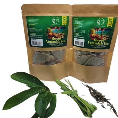 Jamaican Man Brew – Organic Jamaican Herbal Tea – Soursop, Lemongrass (Fevergrass) & Rosemary – Organic, Caffeine-Free, Gluten Free, 2 Pack (12 Tea Bags Each)