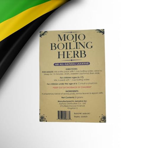 Jamaican Mojo Herbal Tea 2-Pack – Traditional Jamaican Wellness Blend – Includes Cerasee Tea – Natural Herbal Infusion – Caffeine-Free