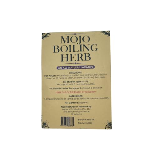 Jamaican Mojo Herbal Tea 2-Pack – Traditional Jamaican Wellness Blend – Includes Cerasee Tea – Natural Herbal Infusion – Caffeine-Free