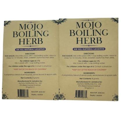 Jamaican Mojo Herbal Tea 2-Pack – Traditional Jamaican Wellness Blend – Includes Cerasee Tea – Natural Herbal Infusion – Caffeine-Free