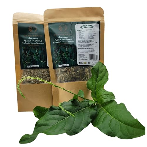 Jamaican Guinea Hen Weed Tea – 4oz (2 x 2oz Packs) | Handpicked Loose Leaf Herbal Tea | Anamu Herbs – Dried Leaves 100% Organic from Jamaica - Inspired Gems