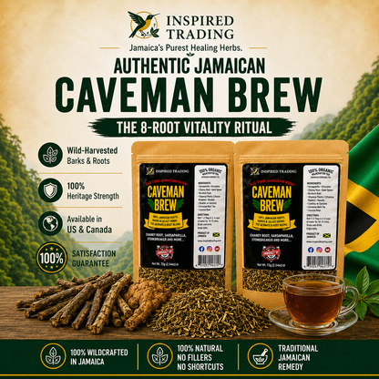 Authentic Jamaican Caveman Brew 2 packs | The 8 - Root Vitality Ritual - Ship in 24hrs - Available in US & CA