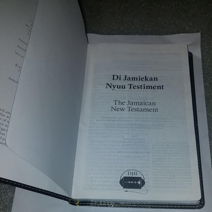 Jamaican Diglot New Testament with KJV – Parallel Patois-English Bible – Leather Bound Edition by Bible Society of the West Indies