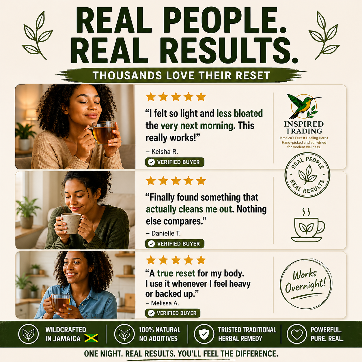 Duck Flower full body detox tea - authentic Jamaican herbal remedy