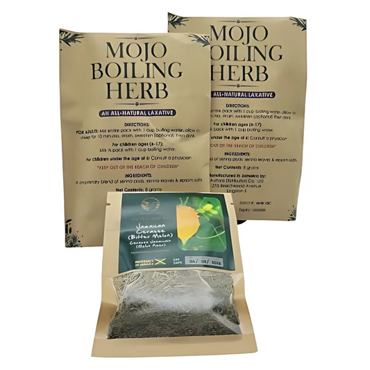 Jamaican Mojo Herbal Tea 2-Pack – Traditional Jamaican Wellness Blend – Includes Cerasee Tea – Natural Herbal Infusion – Caffeine-Free