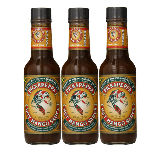 Pickapeppa Hot Mango Sauce 5 oz (3-Pack) – Authentic Jamaican Spicy Mango Flavor