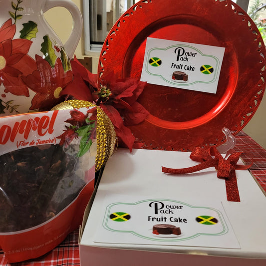 Clover’s Power Pack Jamaican Black Fruit Cake 7” Rum Soaked