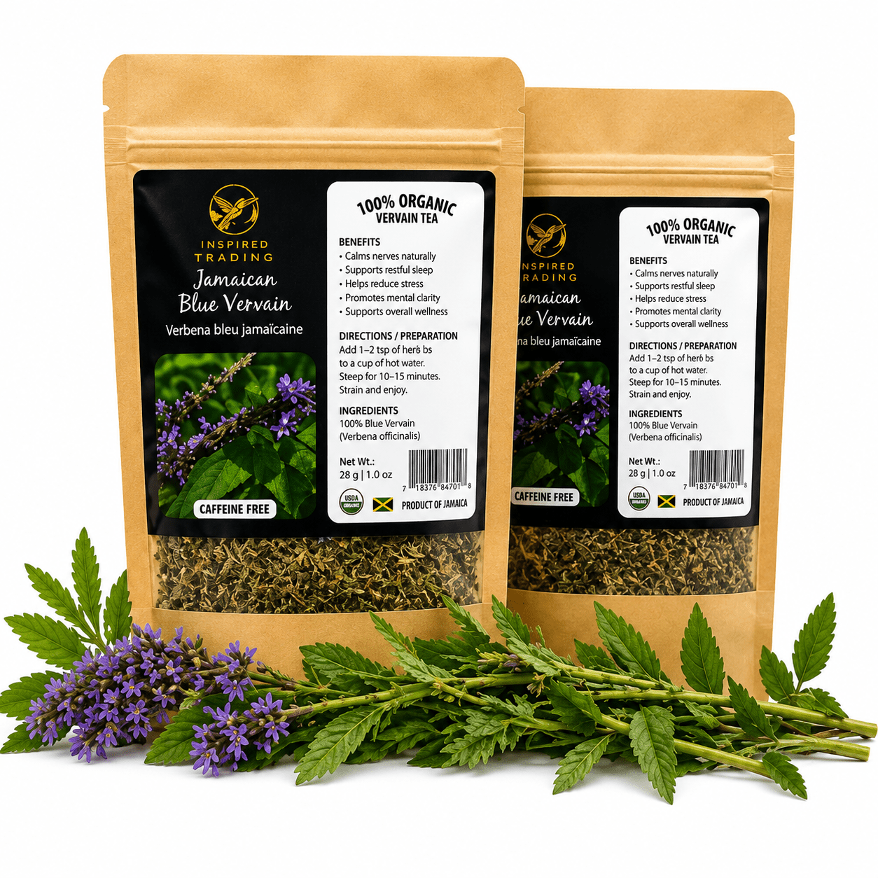Authentic Jamaican Blue Vervain | The Natural Nerve Settler - Ship in 24hrs- Available in US & CA - Inspired Trading