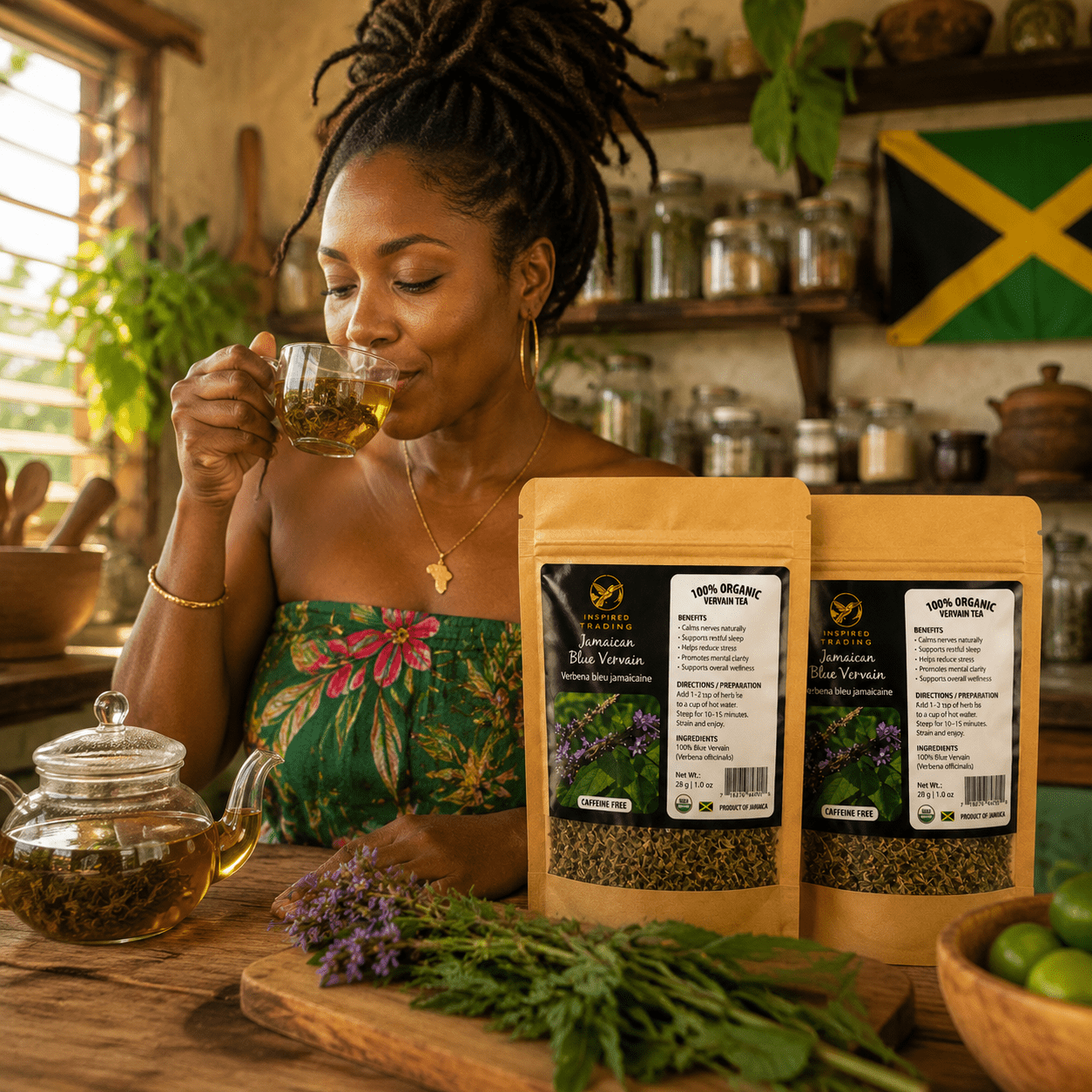 Authentic Jamaican Blue Vervain | The Natural Nerve Settler - Ship in 24hrs- Available in US & CA - Inspired Trading