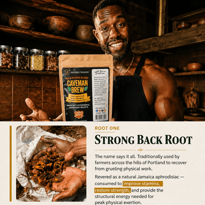Authentic Jamaican Caveman Brew | The 7-Root Vitality Ritual - Ship in 24hrs- Available in US & CA - Inspired Trading