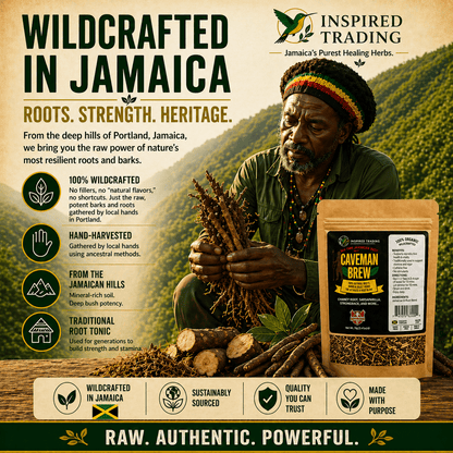 Authentic Jamaican Caveman Brew | The 8 - Root Vitality Ritual - Ship in 24hrs - Available in US & CA - Inspired Trading