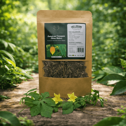Authentic Jamaican Cerasee Tea 2oz – Wildcrafted Loose Leaf Bitter Melon for Detox & Cleanse - Inspired Trading