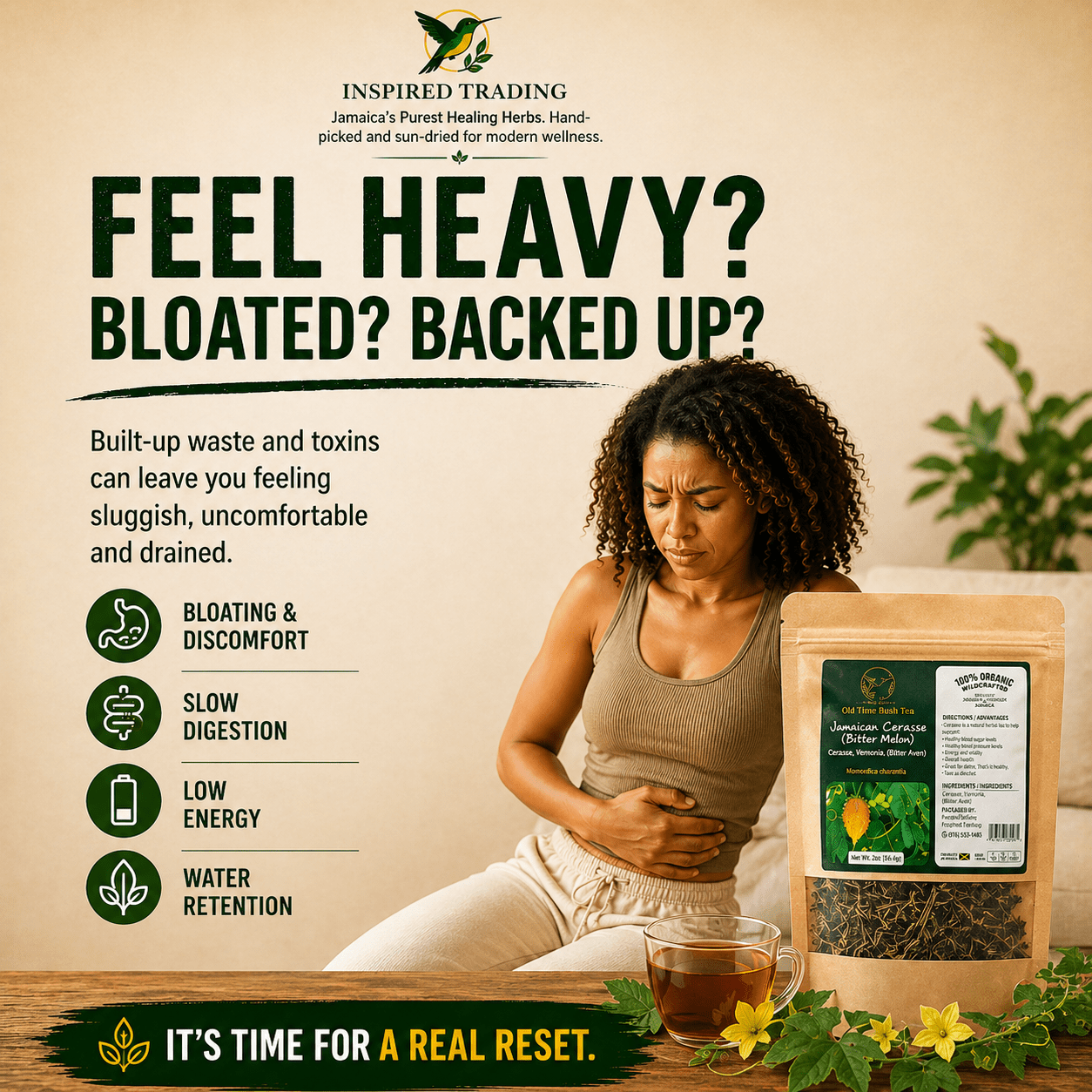 Authentic Jamaican Cerasee Tea | The Blood Purifier Ritual - Ship in 24hrs - Available in US & CA - Inspired Trading