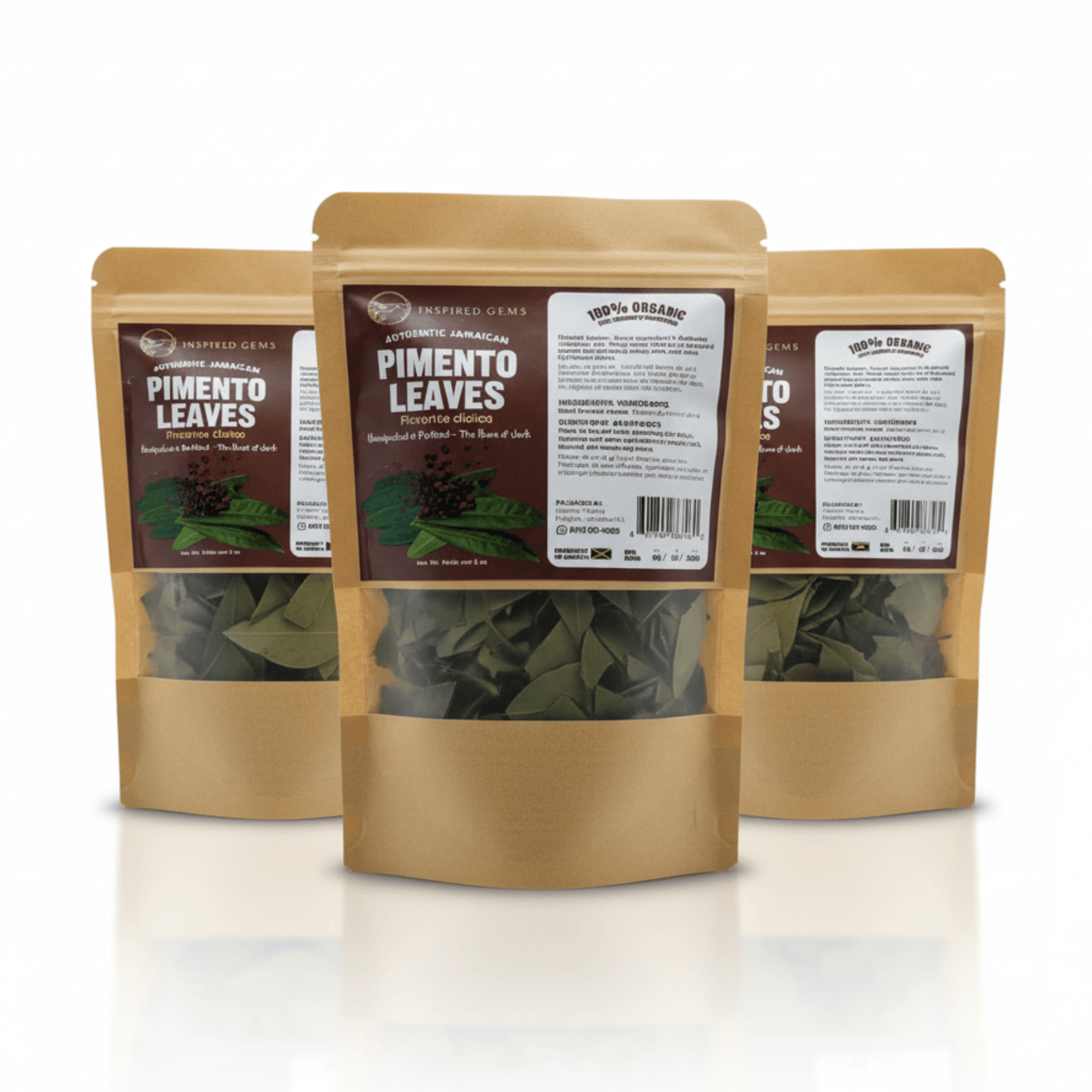Authentic Jamaican Pimento Leaves 2oz – Whole Wildcrafted Allspice Leaves for Jerk Seasoning & Tea. - Inspired Trading