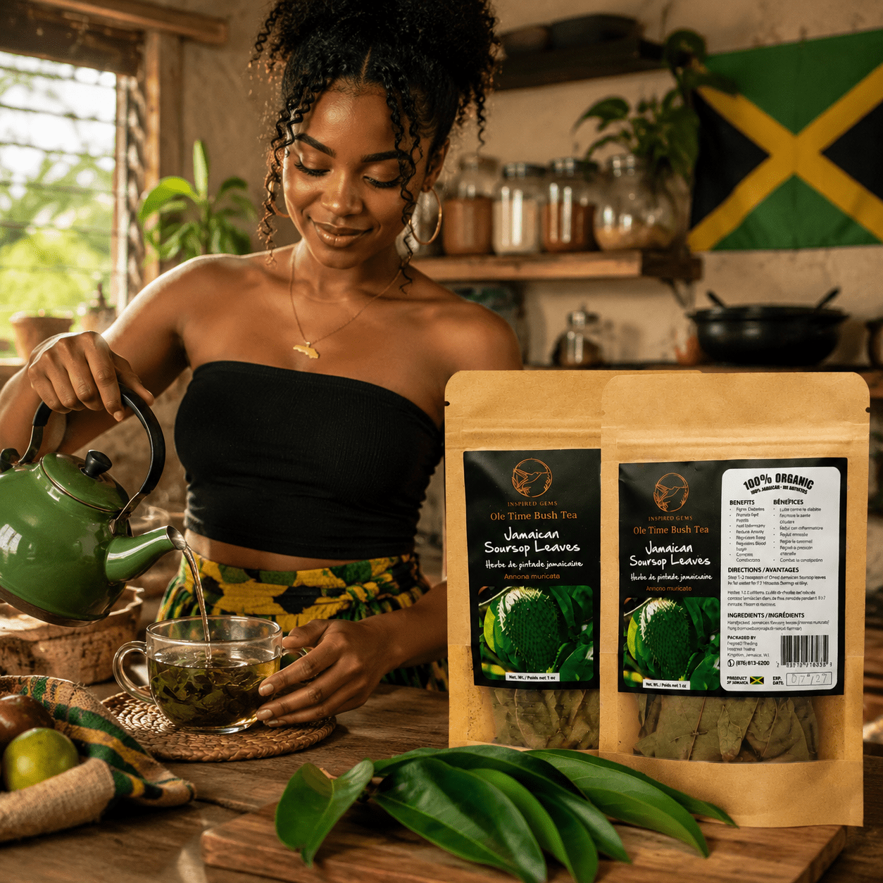 Authentic Jamaican Soursop Leaves | The Great Settler & Shield - Ship in 24hrs- Available in US & CA - Inspired Trading