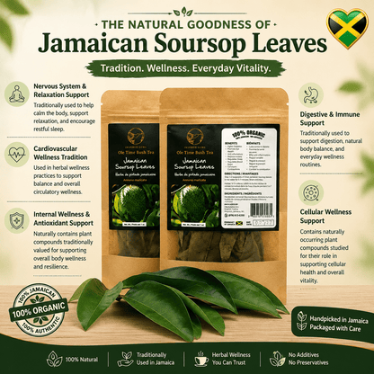 Authentic Jamaican Soursop Leaves | The Great Settler & Shield - Ship in 24hrs- Available in US & CA - Inspired Trading