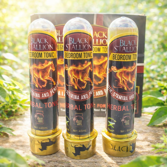 Black Stallion Herbal Tonic (3 - Pack) | Authentic Jamaican Vitality Drink - Inspired Trading