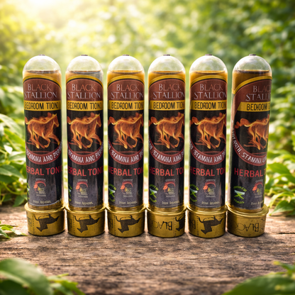 Black Stallion Jamaican Herbal Tonic 6 - Pack | Authentic Island Vitality - Inspired Trading