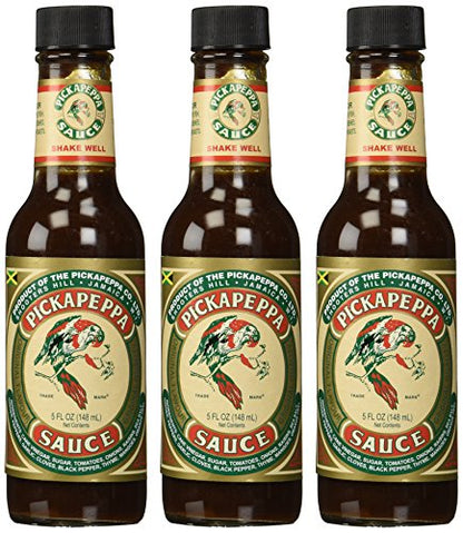 Jamaican Original Pickapeppa Sauce –  5 oz (3-Pack) – Sweet Island Condiment for Meat, Seafood, and Everyday Flavor