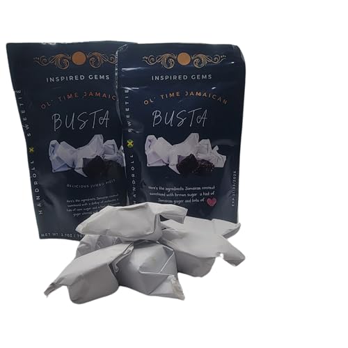 Jamaican Busta Candy 2 - Pack | Authentic Coconut Ginger Molasses Sweets - Inspired Trading