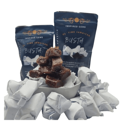 Jamaican Busta Candy 2 - Pack | Authentic Coconut Ginger Molasses Sweets - Inspired Trading
