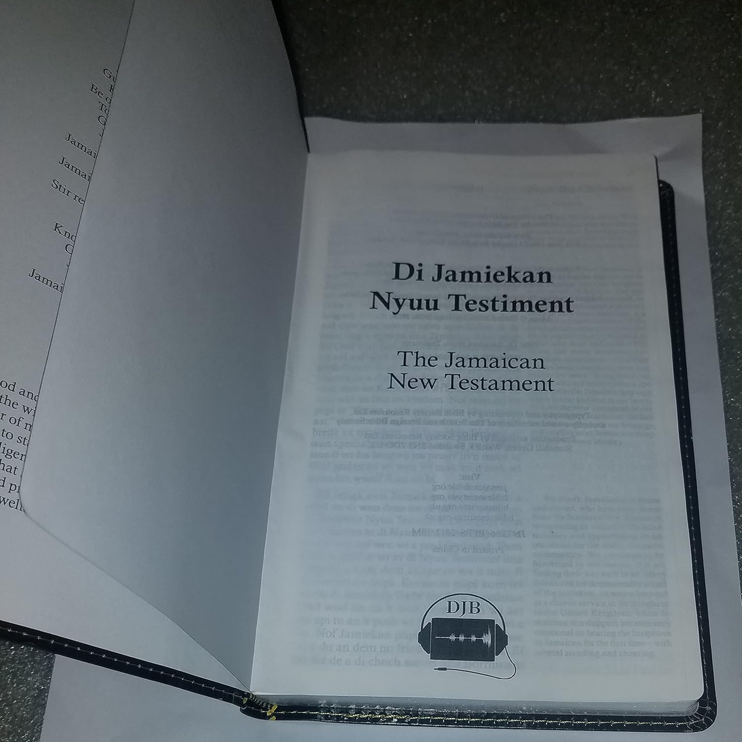 Jamaican Patois & English Bible | Diglot New Testament KJV | Leather Bound - Inspired Trading