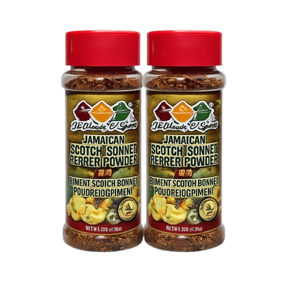 Jamaican Scotch Bonnet Pepper Powder (2 packs) | Authentic Spicy Heat | Inspired Trading - Inspired Trading