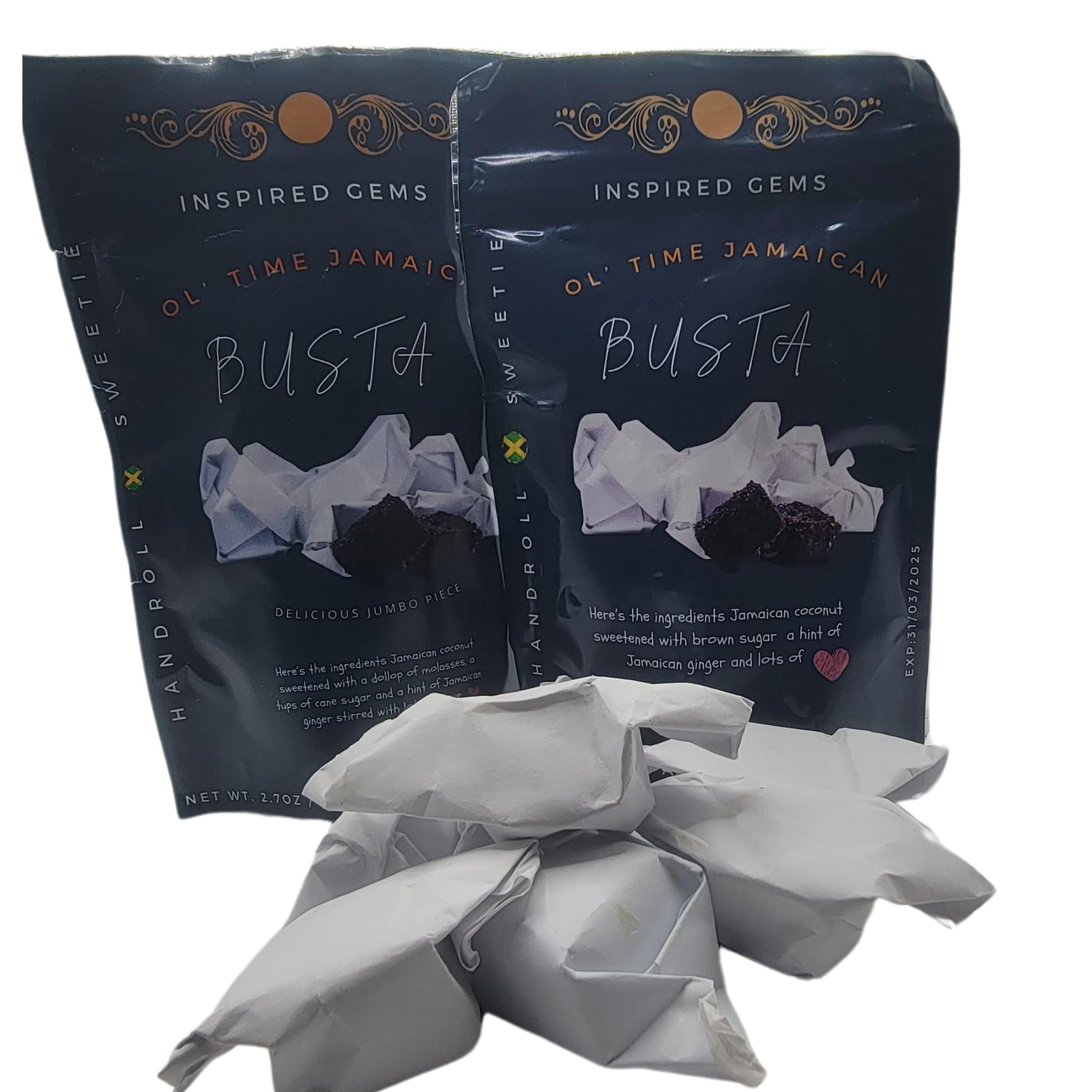 OL’ Time Jamaican Busta Candy | 22oz Coconut Ginger Molasses Jumbo Pack - Inspired Trading