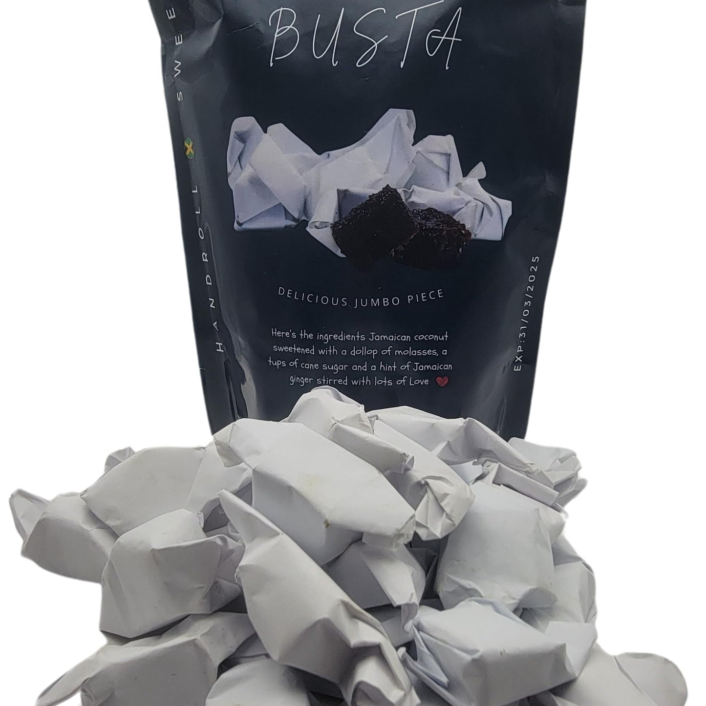 OL’ Time Jamaican Busta Candy | 22oz Coconut Ginger Molasses Jumbo Pack - Inspired Trading