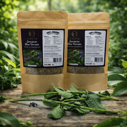 Organic Jamaican Blue Vervain Tea 2 - Pack | Natural Herbal Bush Remedy - Inspired Trading