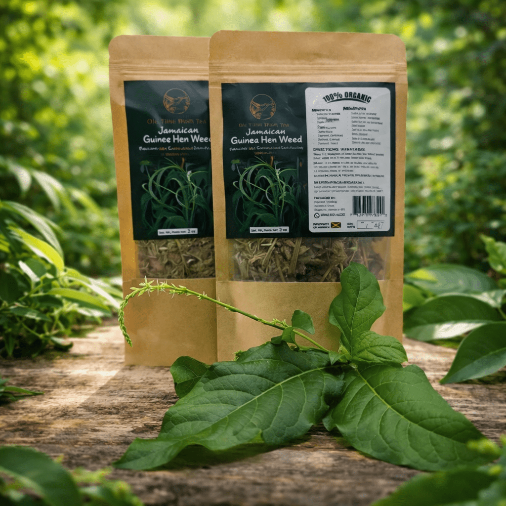Organic Jamaican Guinea Hen Weed Tea - Natural Anamu Herb (2 - Pack) | Immune & Detox Support - Inspired Trading