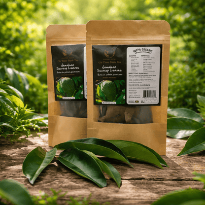 Organic Jamaican Soursop Leaf Tea - Natural Graviola Herb (2 - Pack) | Immune & Detox Support | Inspired Trading