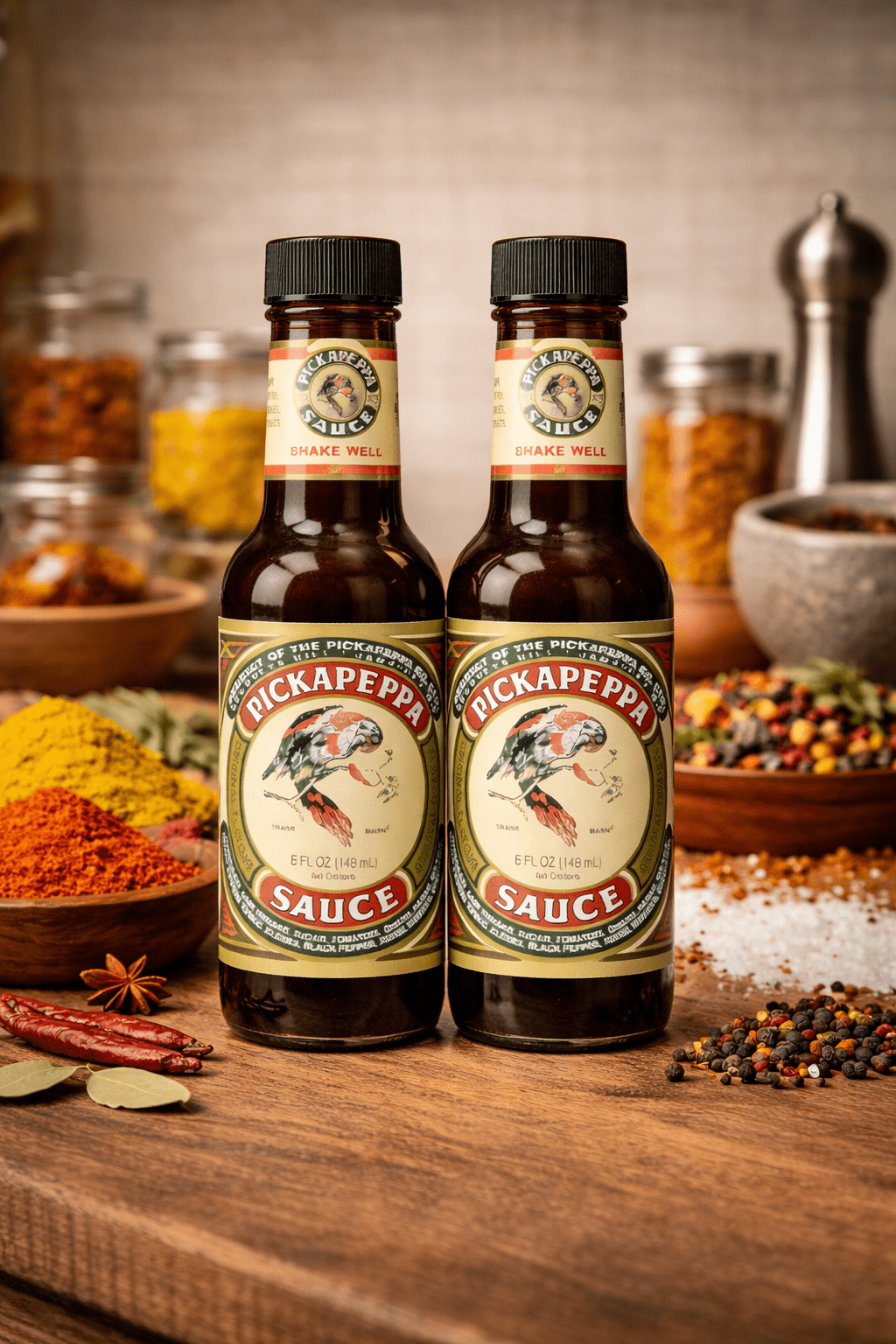 Pickapeppa Jamaican Hot Sauce 5oz (2 Pack) | Original Spicy Flavor - Inspired Trading