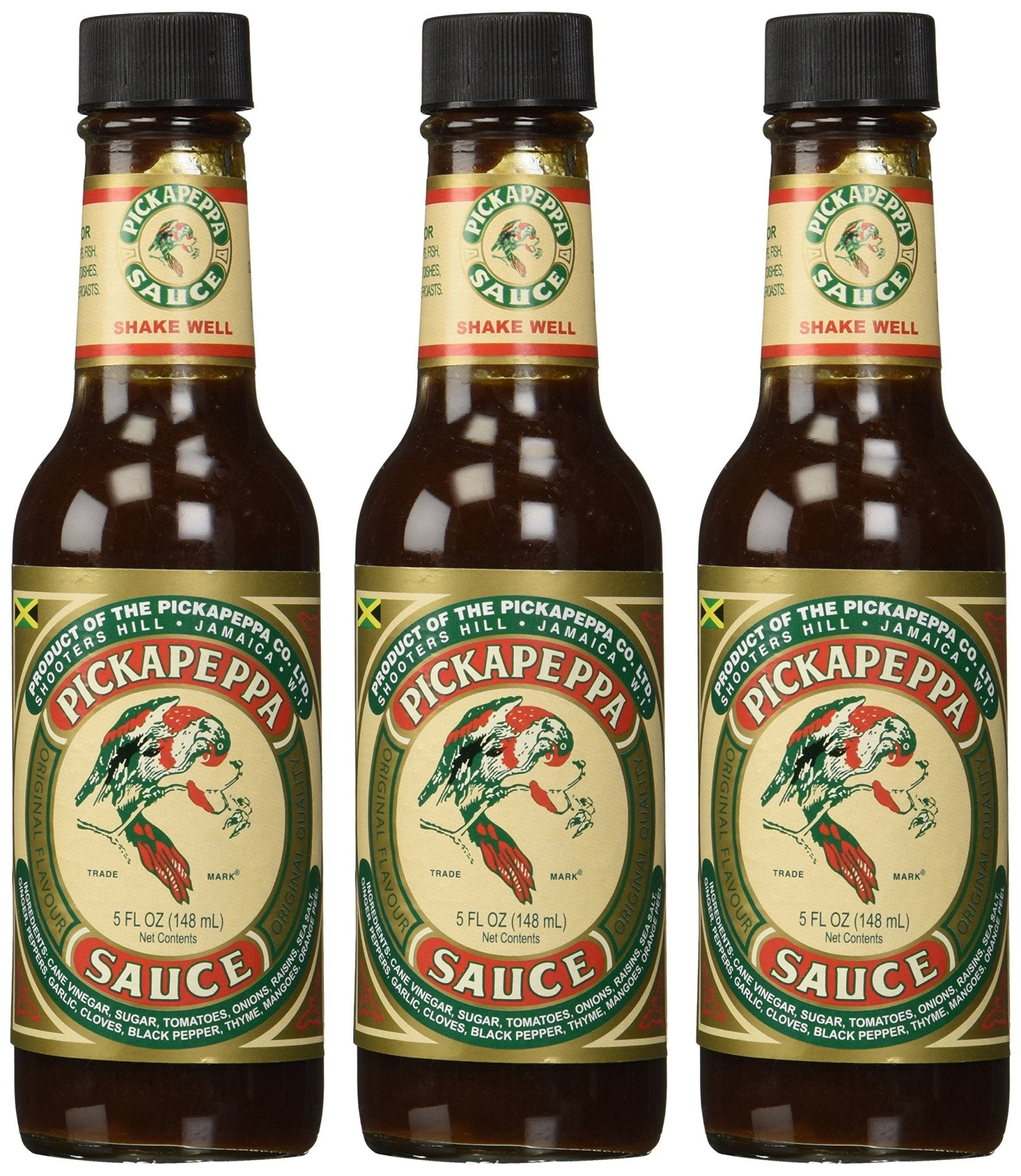 Pickapeppa Original Sauce 5oz (3 - Pack) | Authentic Jamaican Condiment - Inspired Trading