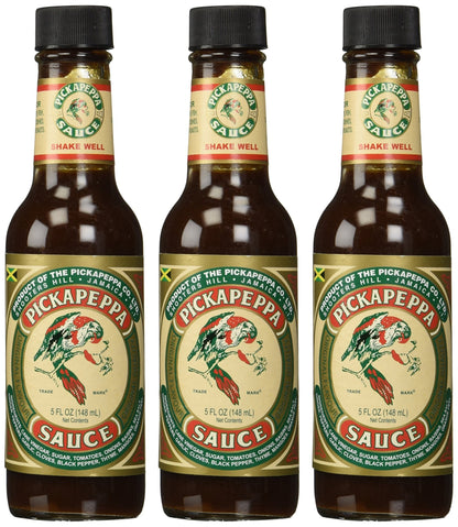 Pickapeppa Original Sauce 5oz (3 - Pack) | Authentic Jamaican Condiment - Inspired Trading